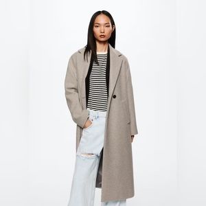 NWT Mango Oversized Wool Coat